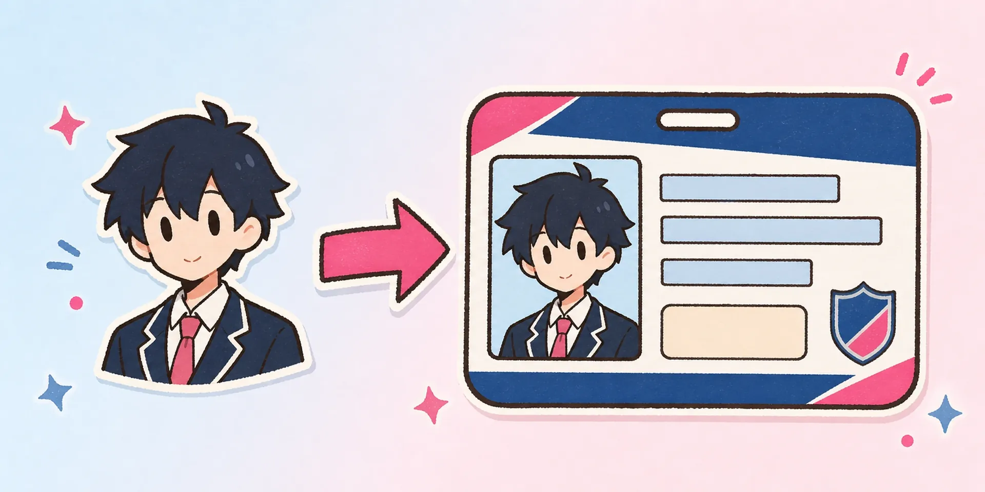 AI Anime Student ID Card Maker