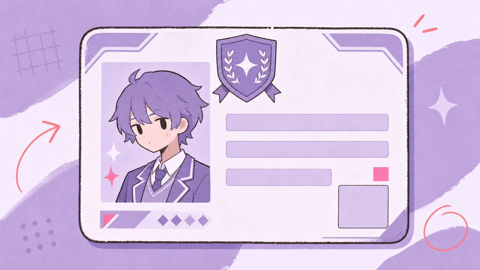 OC profile card - AI Anime Student ID Card Maker