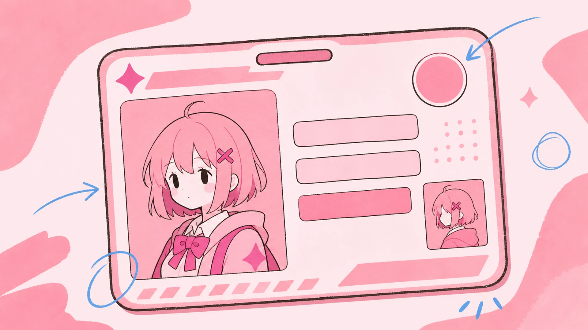 VTuber intro card - AI Anime Student ID Card Maker