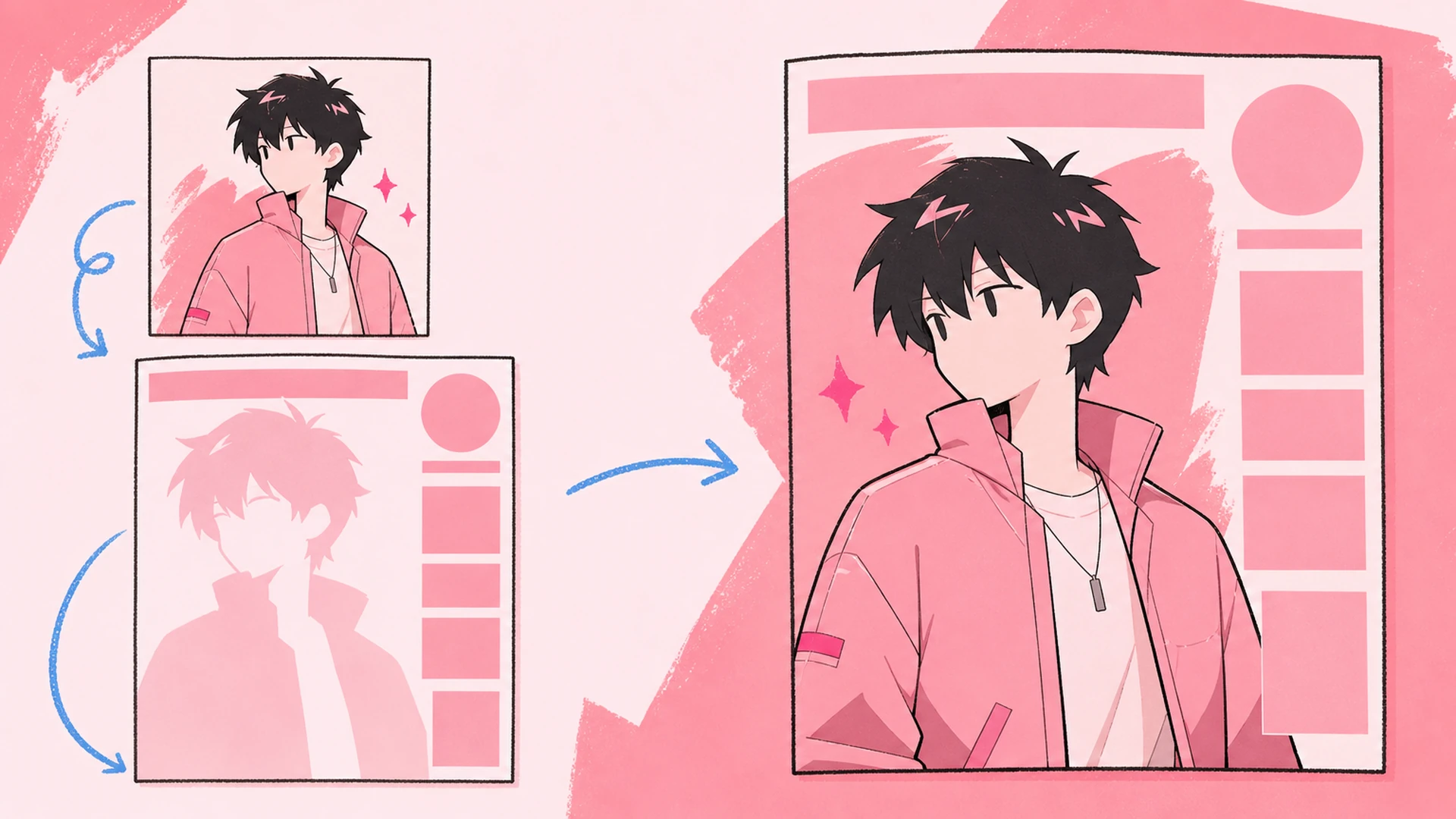 Eine Remix-Engine für Layouts in Cover-Qualität - AI Anime Magazincover-Generator