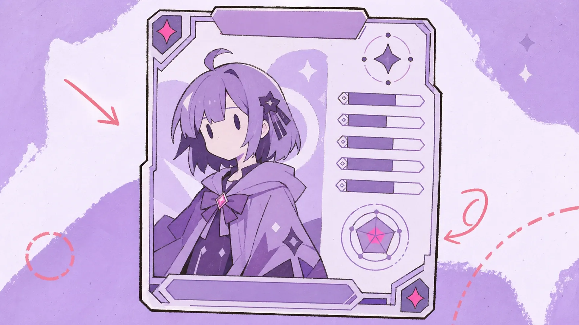 Event or limited gacha card - AI Game-Style Character ID Card Maker