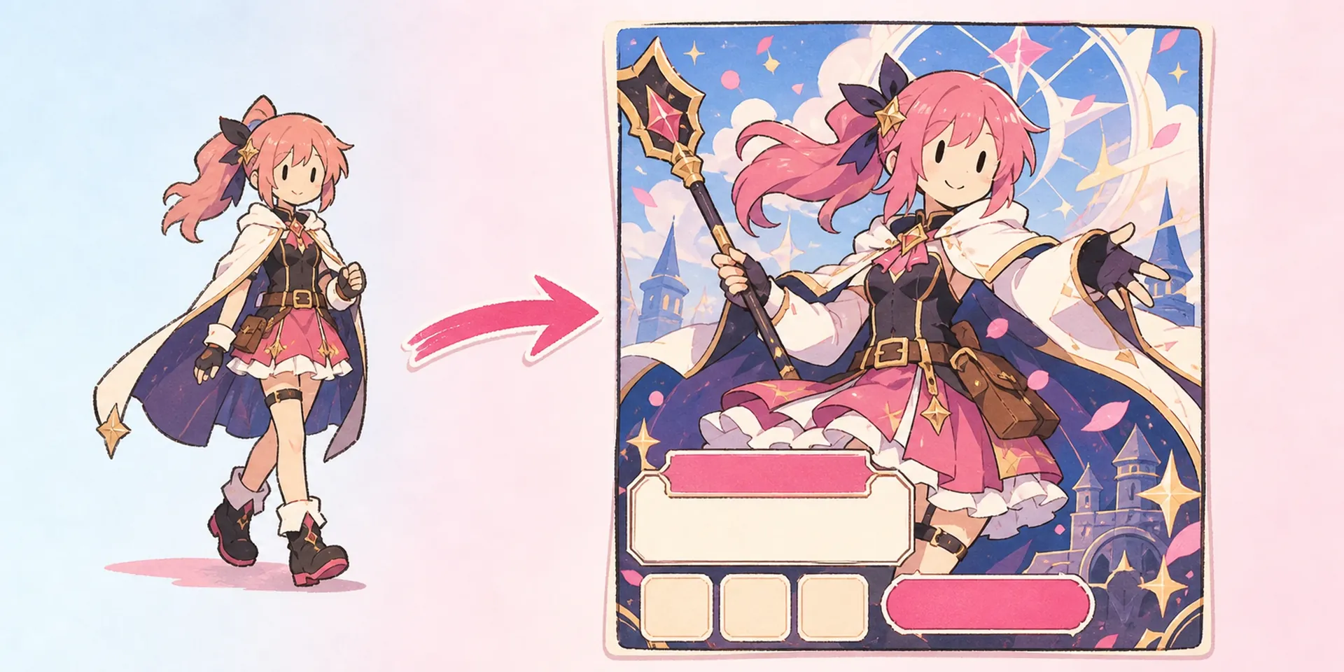 AI Gacha-Game-Zielseiten-Generator