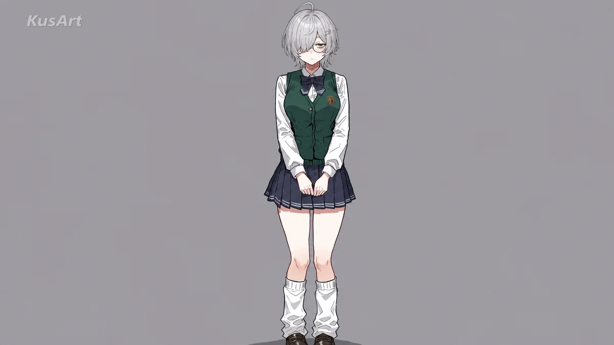 Silver AI Hairstyle Changer result after
