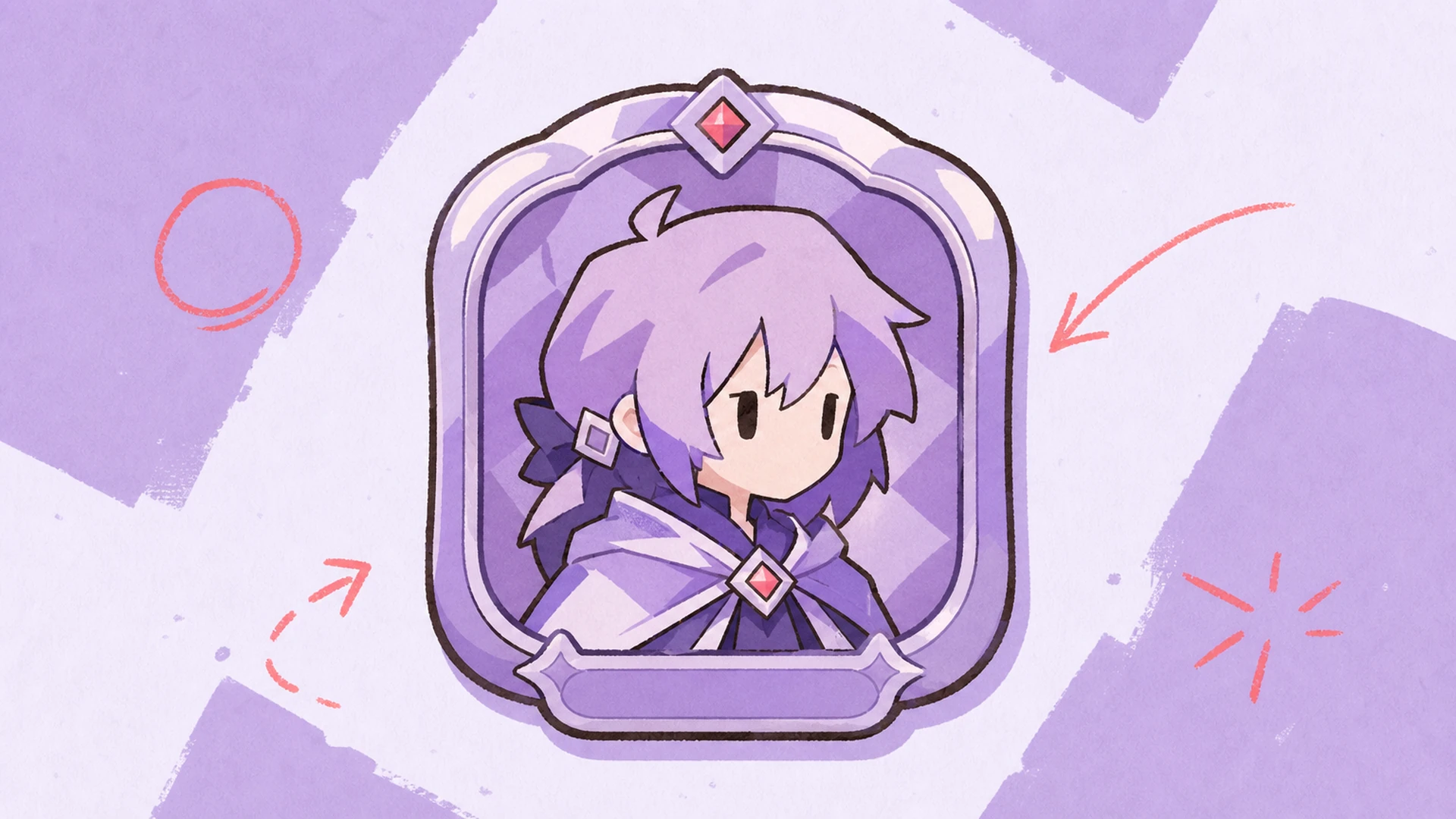 Character showcase badge - AI Mobile Game Character Badge Maker