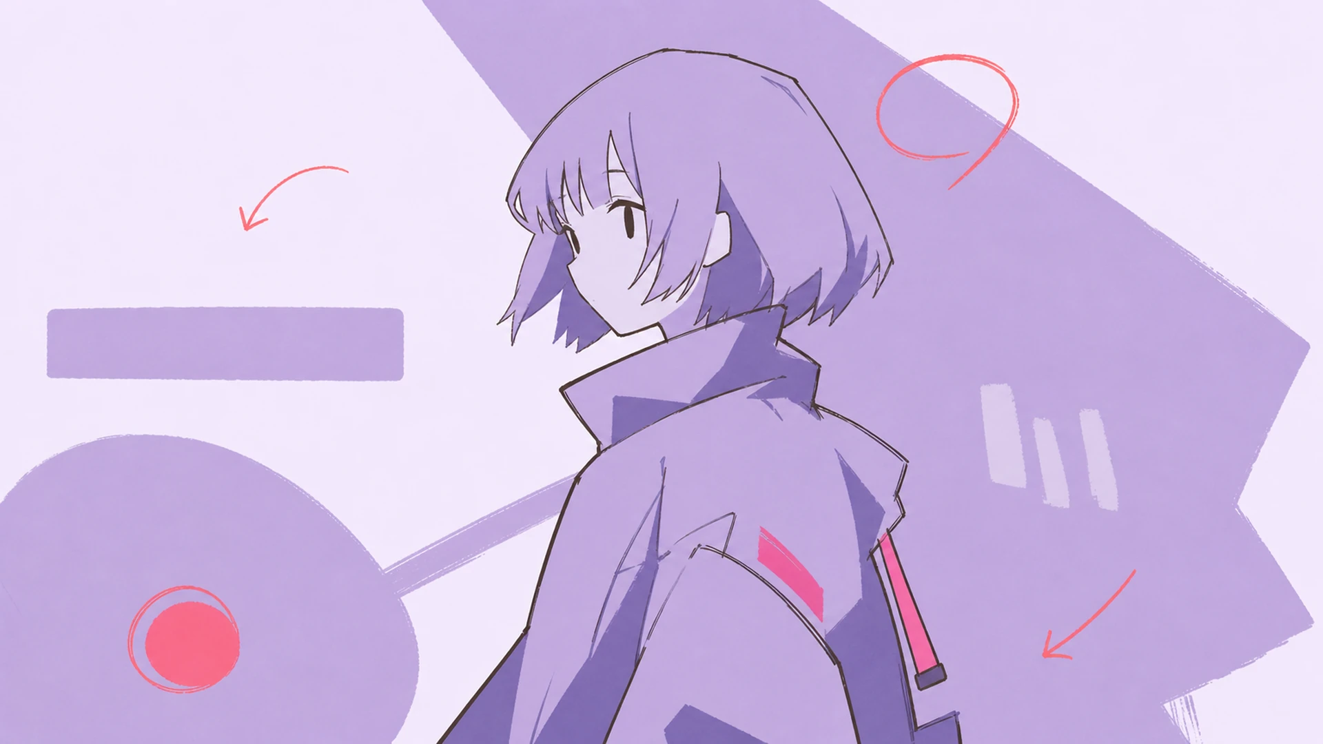 Kinoreifes Figuren-Key-Art - AI Monochrom Anime-Poster-Generator