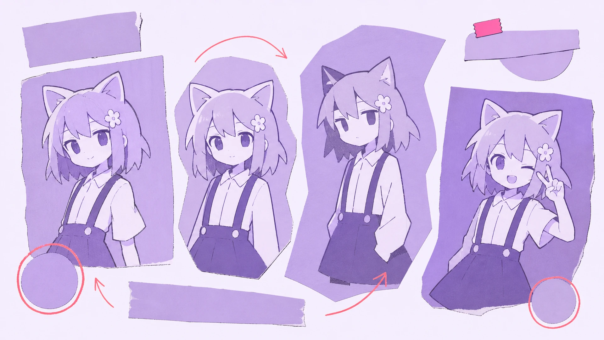 Warum Amethyst nach Drama aussieht - AI Lila-Monochrom Anime-Poster-Generator