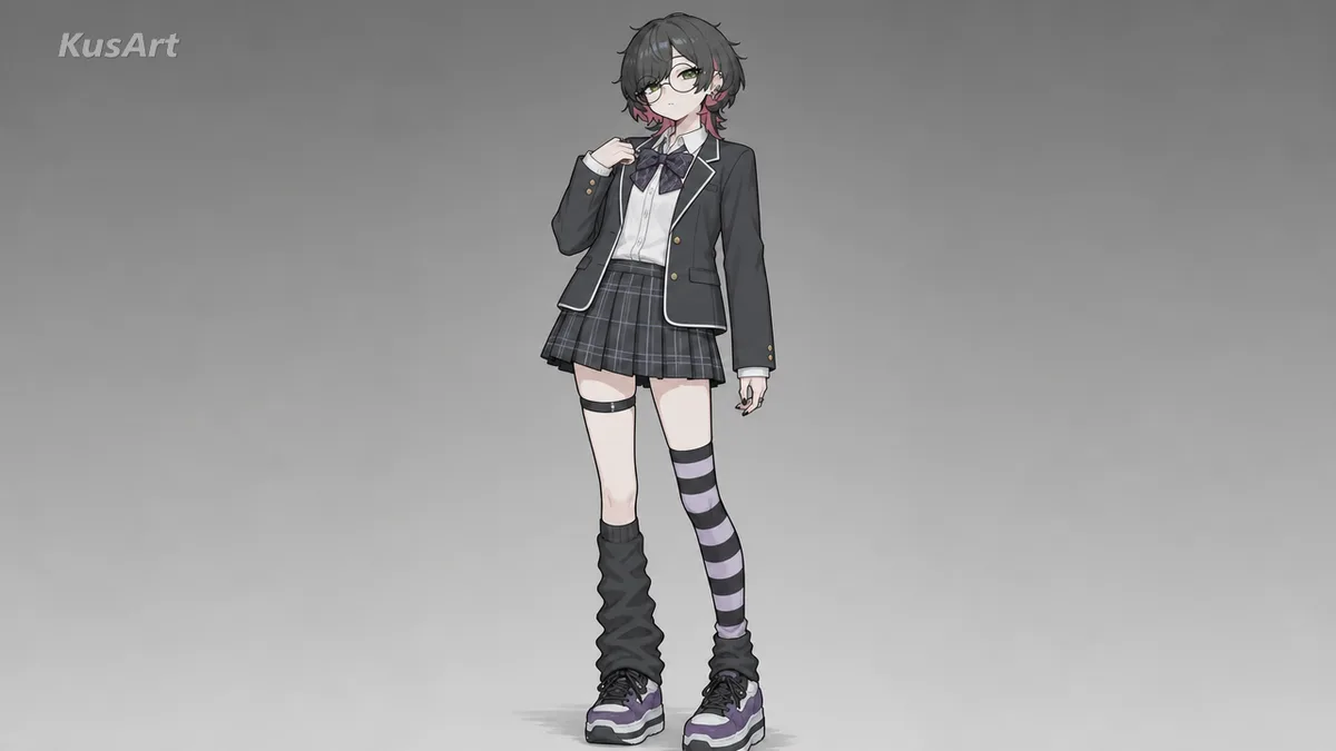 School Uniform AI Clothes Changer result after