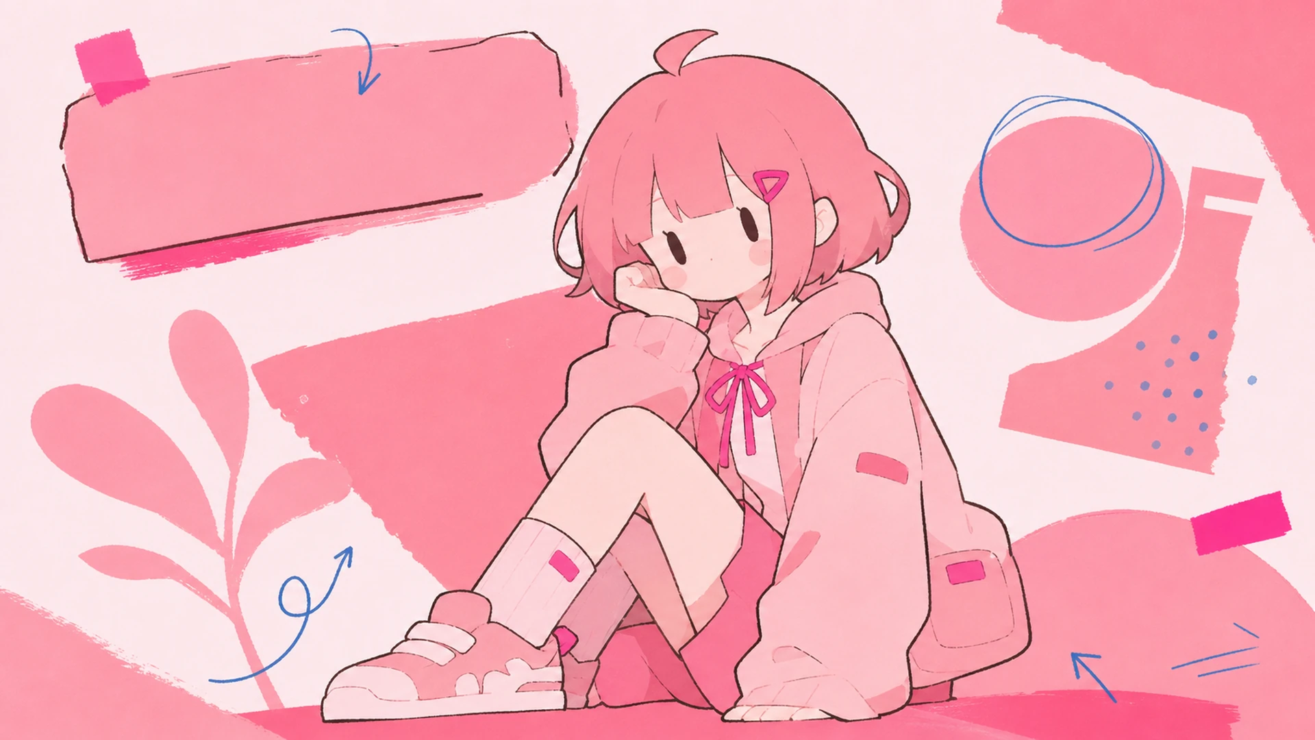 Kawaii Key Visual - AI Pink Editorial-Poster-Generator